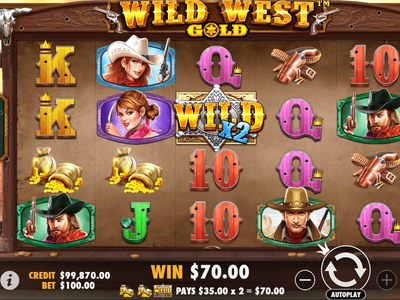 Игровой аппарат Wild West Gold студии Pragmatic Play
